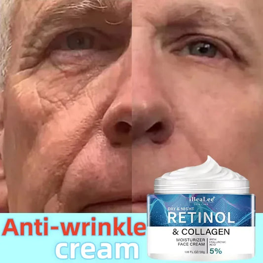 Retinol Anti-wrinkle Cream For Men Collagen Anti-Aging Removal Face Neck Wrinkle Efficient Moisturizing Firming Korean Skin Care