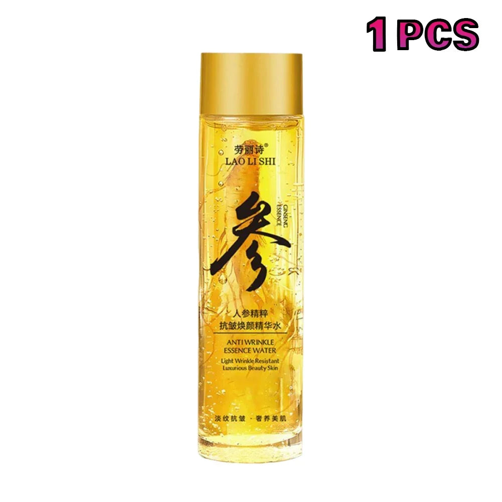 Ginseng Face Serum Lifting Firming Anti-aging Essential Oil Anti Wrinkle Fade Fine Line Nourishing Moisturizing Skin Care 120ml