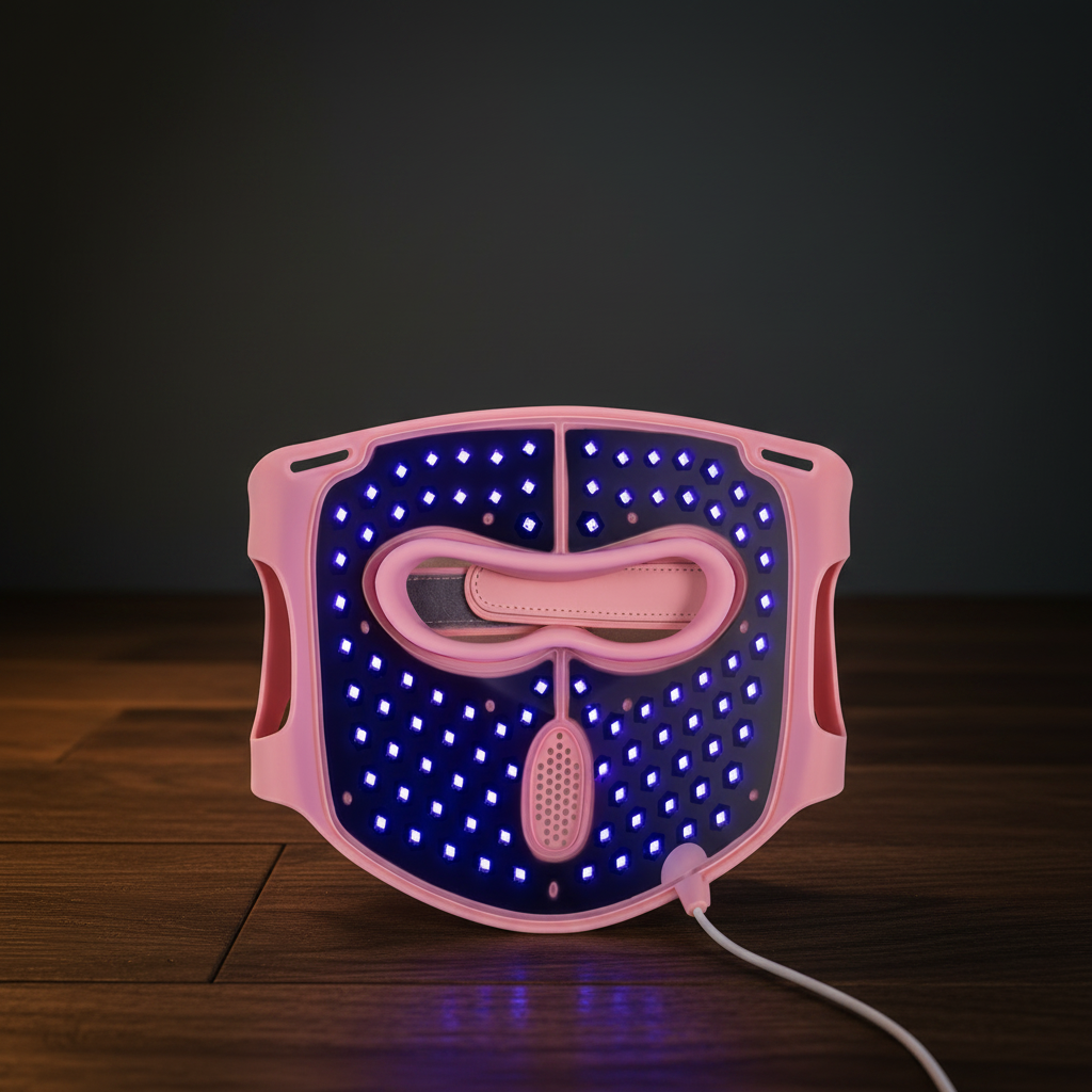 Aura Lyyfe™ Red LED Light Therapy Mask-Premium Silicone,6 Smart Modes, Adjustable Brightness, Rechargeable Design