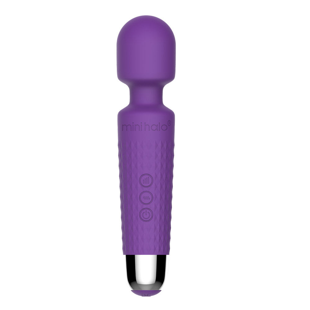 Mini Halo Wireless Wand Vibrator Amethyst