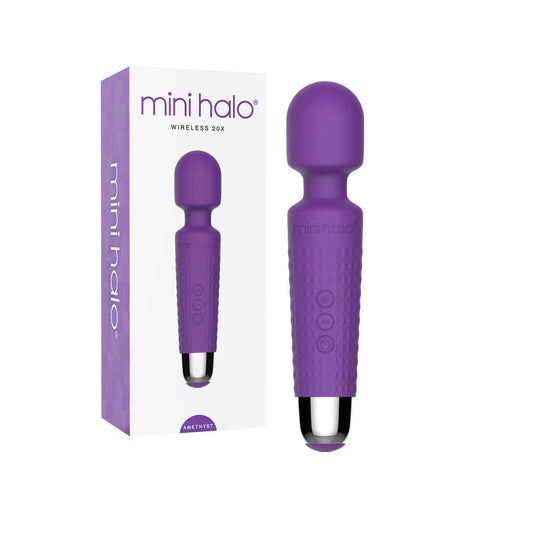 Mini Halo Wireless Wand Vibrator Amethyst